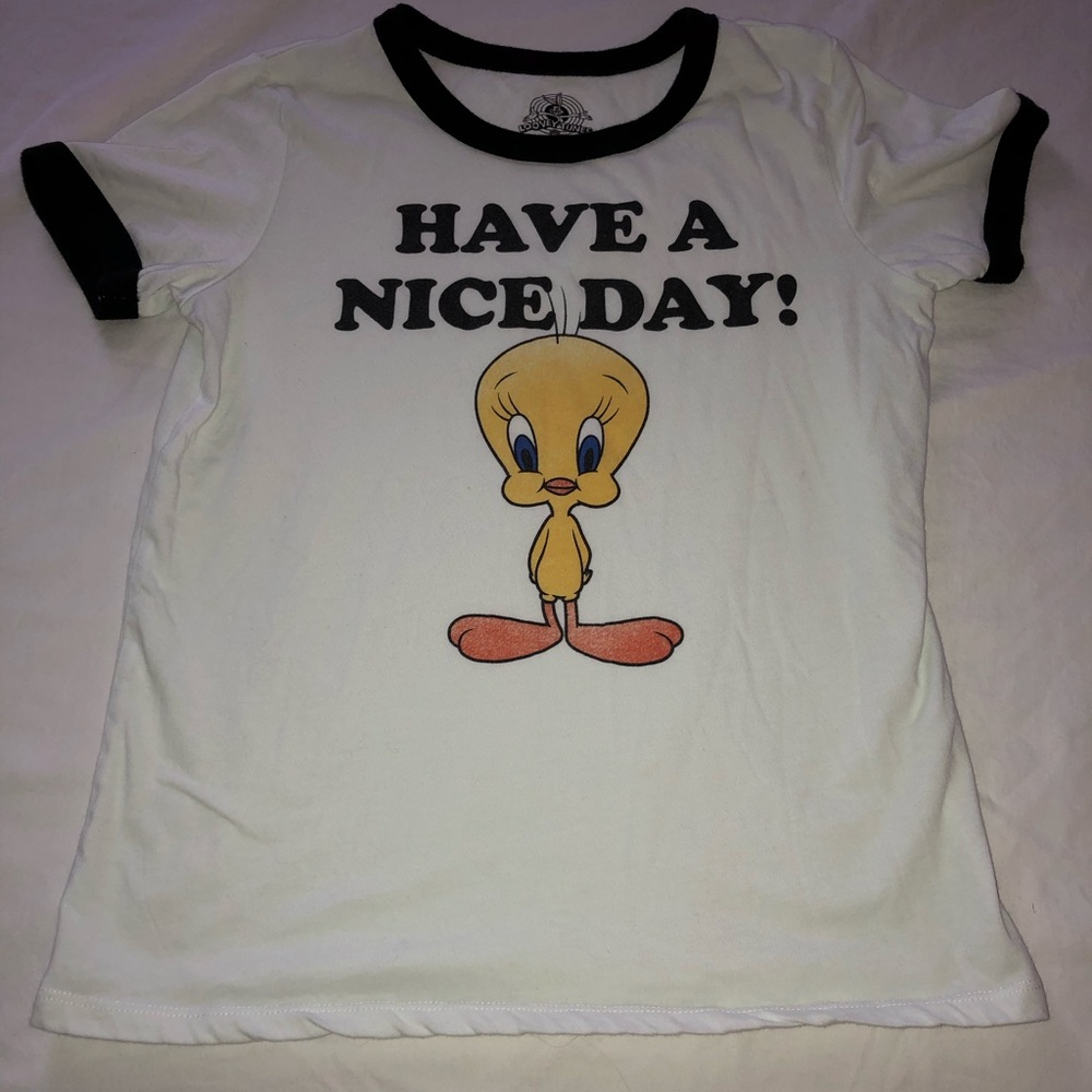 Three adorable shirts from forever 21. Girls size 13/14.  All in good condition. - Picture 9 of 16